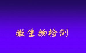 微生物檢測